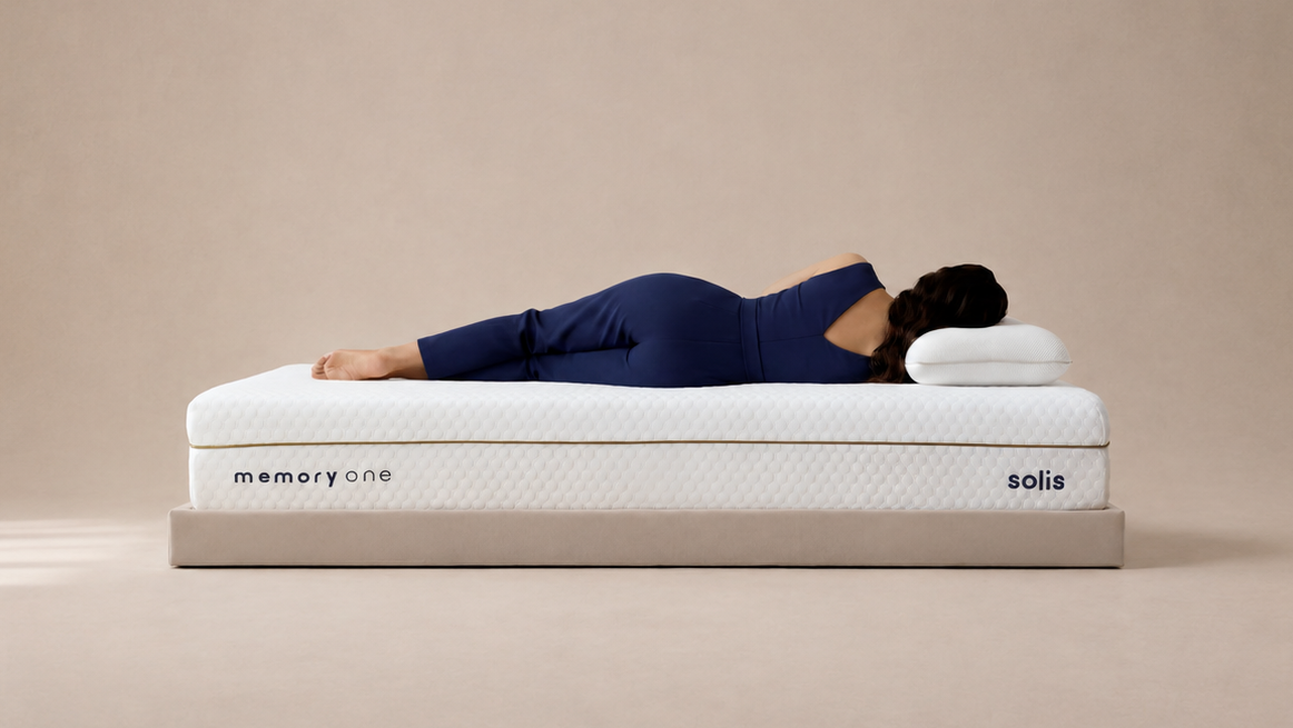 PressureEase Memory Foam cushioning shoulders and hips