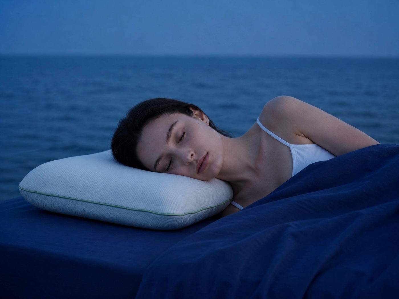 Angled product view of the MemoryOne Hybrid Pillow